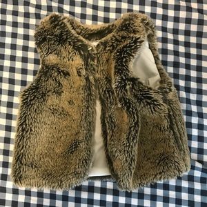 Carters Faux Fur Baby Vest 12mo